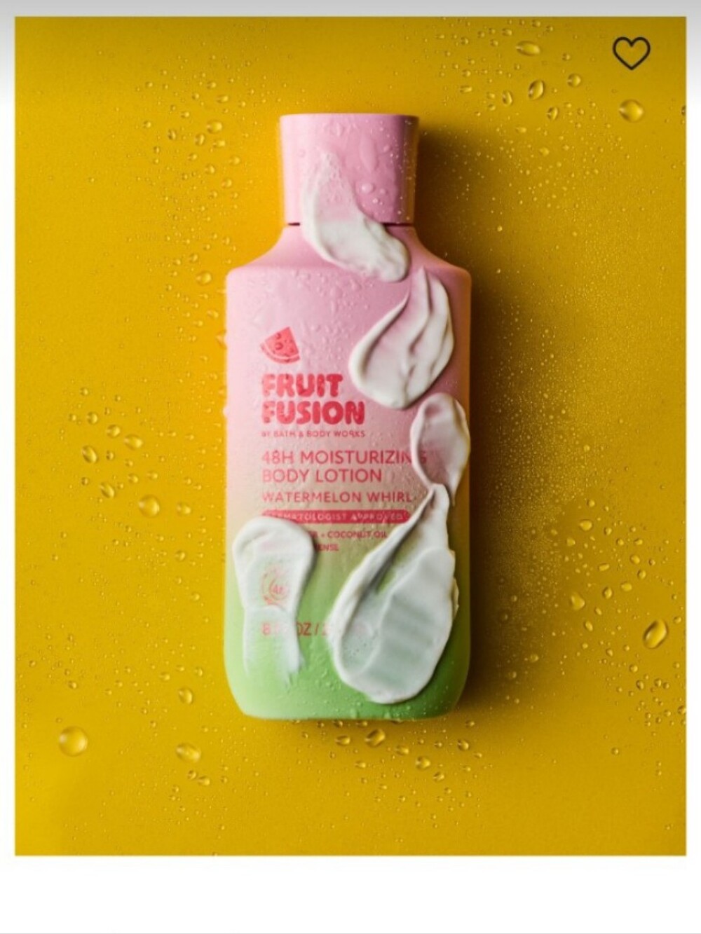 🍉Bath & Body Works Fruit Fusion Watermelon Whirl Pink and Green Body Lotion 🍉